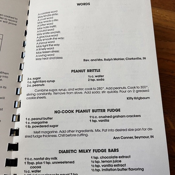 Vintage “Our Daily Bread” Bethesda United Methodist Church Vintage Cookbook 1987 - Picture 7 of 10